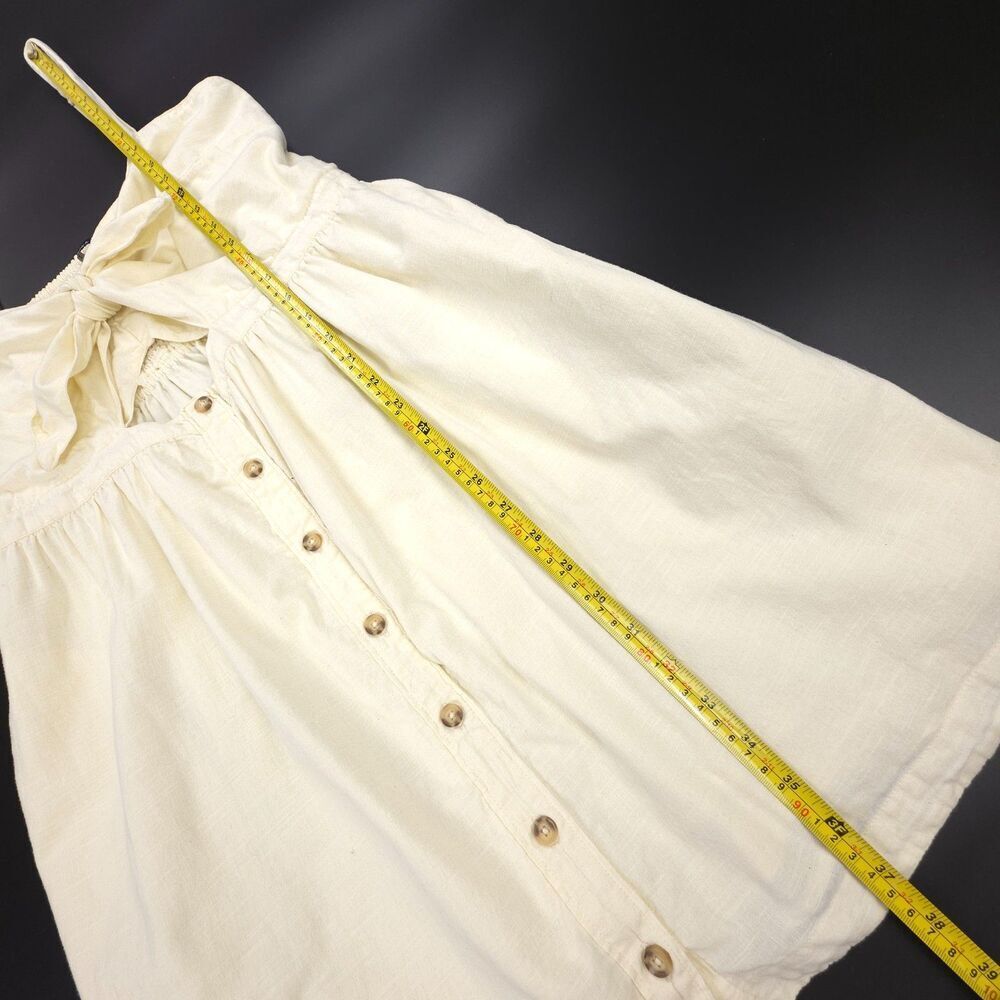 ABERCROMBIE Smocked Mini Dress Romantic Old Money Cottagecore Soft Girl Boho XLT - Picture 4 of 8